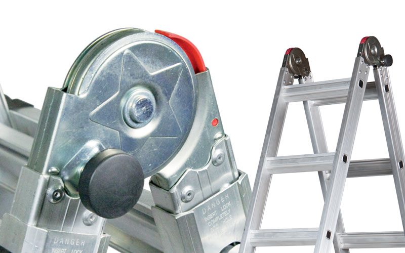 Aluminium telescopic ladder