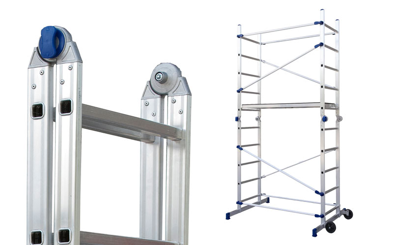 New mobile scaffolds in aluminium